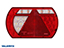 LED Rear Light 236x140x30,8, 7-pin, Left